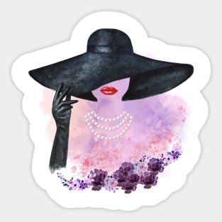 Black hat princess Sticker